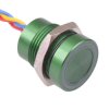PBAR1AF3000N0G APEM Green LED 12VDC Momentary NO 16mm Piezo Switch Prewired IP68