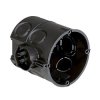 Puszka podtynkowa 60mm głęboka 66mm czarna /25szt./ 1555-04
