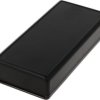 ABS device enclosure, (L x W x H) 140 x 66 x 28 mm, black (RAL 9005), IP54, 1593YBK
