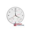 Zegar ścienny ESPERANZA EHC008W biały temp./ wilgotność 30cm