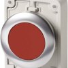 Eaton 182944 M30C-FDR-R Przełącznik wciskany płaski, okrągły, chromowany czerwony 1 szt.
