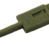 Miniature clamp test probe, gray, max. 1 mm, L 35 mm, CAT O, pin 0.64 mm, 974201106