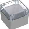TRU COMPONENTS 6U07111109139 TC-13865108 Urządzenia przemysłowe 105 x 105 x 89.7 poliwęglan szary błyszczący, przeźroczy