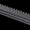 2x 25-pin socket terminal strip, straight, RM 2.54