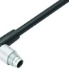 Sensor actuator cable, M9-cable plug, angled to open end, 8 pole, 5 m, PUR, black, 1 A, 79 1461 275 08