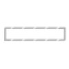 Ramka wypełniająca pięciokrotna serii DECO srebrny metalik 7DRW-5