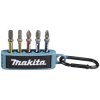 Makita E-13568 Bit set 5-piece double torsion colour-coded snap hook