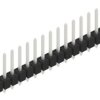 Pin header, 15 pole, pitch 2.54 mm, straight, black, 10054037
