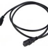 SN48-3/07/3BK Kabel: 3x0,75mm2, IEC C13 żeński,NEMA 5-15 (B) wtyk, 3m