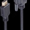 BS77480 HDMI plug < DVI-D (24+1) plug gold plated 1m