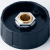 Rotary knob, 8 mm, plastic, black, Ø 40 mm, H 15 mm, A2540080
