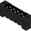 Pin header, 5 pole, pitch 5.08 mm, straight, black, 1837330000