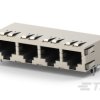 Złącze Ethernet, OEG Miniature Relay PCF Złącze RJ45 Płyta Cat5 TE Connectivity Ekranowane Kąt prosty 1