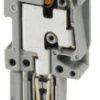 Plug, push-in connection, 0.14-4.0 mm², 1 pole, 24 A, 6 kV, gray, 3210091