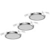 LightMe LM85660 Aqua LED Recessed Light Set GX53 18W Chrome 3 Pieces