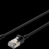 DK-1632-A-005S-BL Cat.6a patch cable, F/FTP, black, 0,5 m