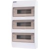 Rozdzielnica natynkowa S-36 (N+PE) 3x12 moduły IP40 303x550x101mm drzwi transparentne dymne INCOBEX