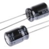 Aluminiowy kondensator elektrolityczny 220 μF 25 V dc Otwór przelotowy Panasonic Przewód promieniowy roztaw: 3.5 mm