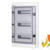 Rozdzielnica hermetyczna PV 1000V DC 3x12(36) natynkowa IP65 IK07 drzwi transparentne zamek RH-36/3Z 36.144 ELEKTRO-PLAST