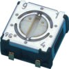 Encoding rotary switch, 10 pole, BCD, straight, 100 mA/2.4 VDC, S-4010A