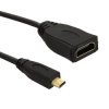 Qoltec Adapter HDMI A żeński Micro HDMI D męski 0.2m