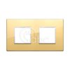 Ramka ozdobna Eikon Evo, 2+2M, Polished Gold, 21643.09