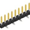 Pin header, 9 pole, pitch 2 mm, angled, black, SLY7SMD0459S