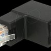 86424 Adapter RJ45 plug angled > RJ45 jack Cat.6 UTP