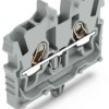 2 wire mini through terminal, push-in connection, 0.14-1.5 mm², 2 pole, 13.5 A, 6 kV, gray, 2050-311