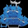2002-2234 Double-deck feed-through terminal blocks up to 2.5 mm², blue