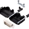 encitech DPPK15-BK-DBP-W-K 6355-8001-02 Zestaw listew męskich D-Sub 180 ° Ilość styków: 15 kielich lutowniczy 1 szt.