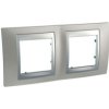 UNICA TOP Ramka 2 podwójna pozioma nikiel mat MGU66.004.039 SCHNEIDER ELECTRIC