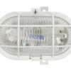 Oprawa kanałowa OVAL 1x60W E27 IIkl. 230V IP44 z siatką z tworzywa, biała 302015/EU