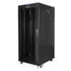 SZAFA INSTALACYJNA RACK STOJĄCA 19 27U 800X1200 CZARNA DRZWI SZKLANE LCD LANBERG (FLAT PACK) FF01-8227-12BL