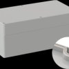 Industrial housing, 360 x 200 x 149.5 mm, IP66, light gray