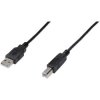 Digitus AK-300102-030-S USB cable USB 2.0 USB-A plug, USB-B plug 3.00 m Black