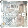 Dencon 8851NB Metal Back Box 1-Gang 47mm