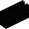 Extruded heatsink, (L x W x H) 100 x 50 x 20 mm, 4.25 to 3.1 K/W, black anodized, 10019511