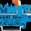 2202-1774 Disconnect terminal block, blue, 3-conductor, 2.5 mm²