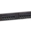 Patch panel, patchpanel, 24 porty UTP kat5e, 1U 19
