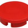 Front cap, Ø 15 mm, red, for rotary knobs, 4309.0021