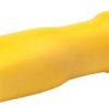 Insulated flat plug sleeve, 4.8 x 0.8 mm, 4.0 to 6.0 mm², AWG 12 to 10, brass, tin-plated, yellow, 8503V