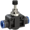 Choke check valve, -0.95-10 bar, 109972