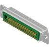 D-Sub plug, 47 pole, 47W1, equipped, straight, solder cup, 3047W1PAM99A10X