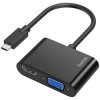 Hama 00200313 USB-C HDMI VGA Adapter Black Monitor TV AV Adapters