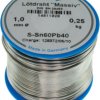 Solder, leaded, Sn60Pb40, Ø 0.5 mm, 100 g, 14610510