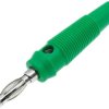 Adapter z wtykiem bananowym Męski Śruba typ Wtyk bananowy Zielony 24A RS PRO rozmiar 4 mm