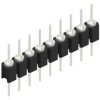 Pin header, 9 pole, pitch 2.54 mm, straight, black, 10040122