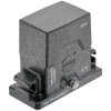 Grommet housing, size 10 HPR, die-cast aluminum, 1 x M40, angled, central locking, IP65/IP68, 19405100583