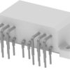 Plug, 14 pole, angled, 2 rows, white, 173860-1
